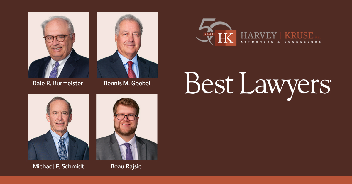 Harvey Kruse Attorneys Named to the List of Best Lawyers in America