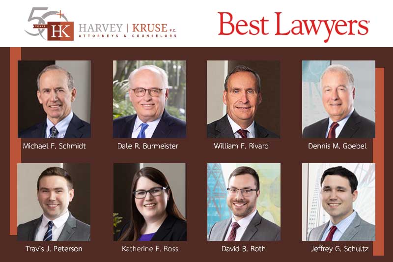 Eight Harvey Kruse Attorneys Recognized as 2024 Best Lawyers and “Ones to Watch”